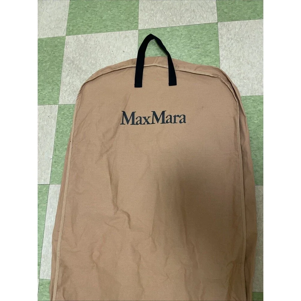 Max Mara Cotton Garment Bag Tan Black Travel Bag Suitor